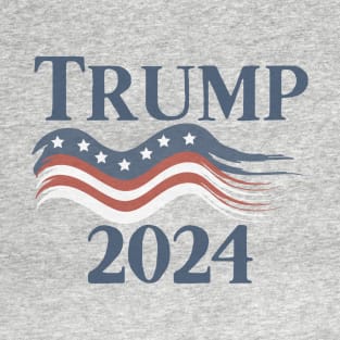 Vintage Trump 2024 US American Flag 2024 Election T-Shirt